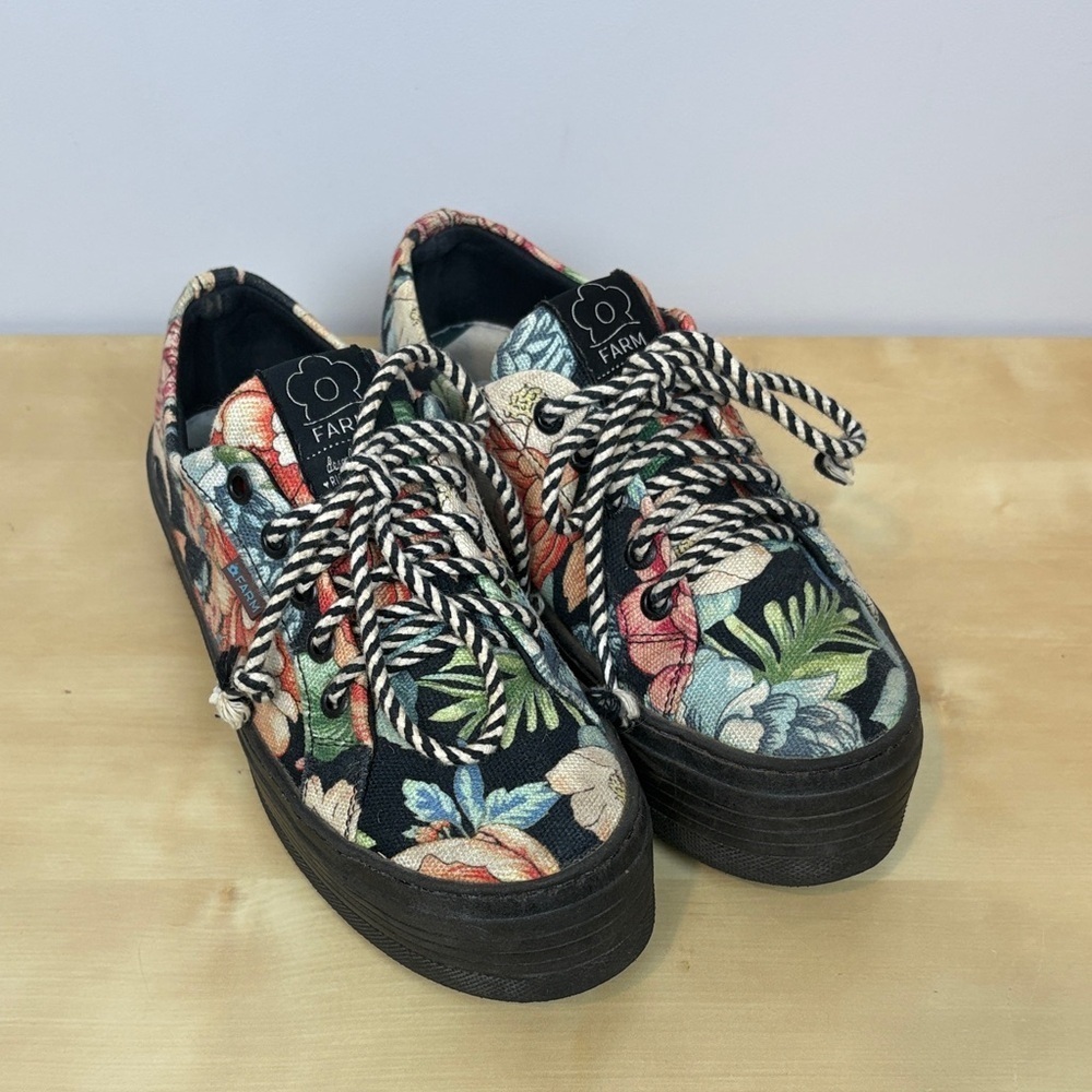 FARM Rio Floral Platform trainers - Picture 4 of 11